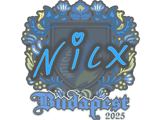Sticker | nicx | Budapest 2025