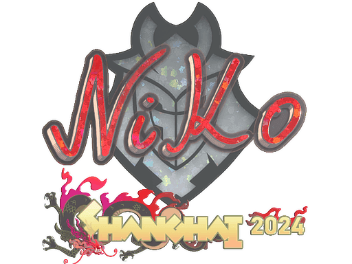 Sticker | NiKo (Glitter) | Shanghai 2024