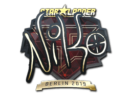 Sticker | NiKo (Gold) | Berlin 2019