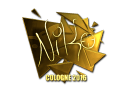 Sticker | NiKo (Gold) | Cologne 2016