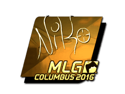 Sticker | NiKo (Gold) | MLG Columbus 2016