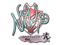 Sticker | NiKo (Holo) | Antwerp 2022