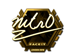 Sticker | nitr0 (Gold) | London 2018