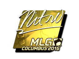 Sticker | nitr0 (Gold) | MLG Columbus 2016