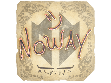 Sticker | noway | Austin 2025