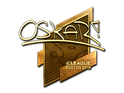 Sticker | oskar (Gold) | Boston 2018