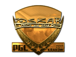 Sticker | oskar (Gold) | Krakow 2017