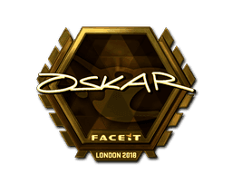 Sticker | oskar (Gold) | London 2018