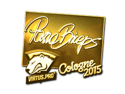 Sticker | pashaBiceps (Gold) | Cologne 2015