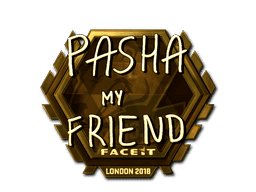 Sticker | pashaBiceps (Gold) | London 2018