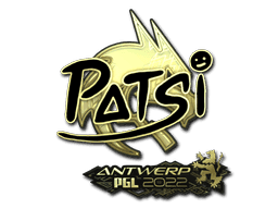 Sticker | Patsi (Gold) | Antwerp 2022