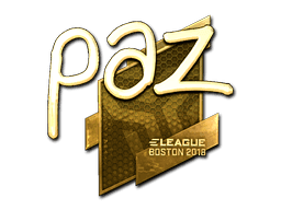 Sticker | paz (Gold) | Boston 2018