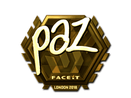 Sticker | paz (Gold) | London 2018