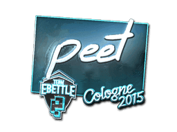 Sticker | peet (Foil) | Cologne 2015