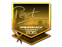 Sticker | peet (Gold) | Cluj-Napoca 2015