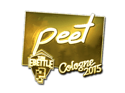 Sticker | peet (Gold) | Cologne 2015