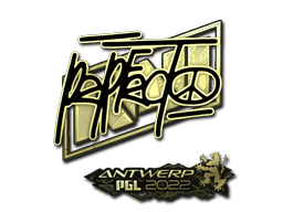 Sticker | Perfecto (Gold) | Antwerp 2022