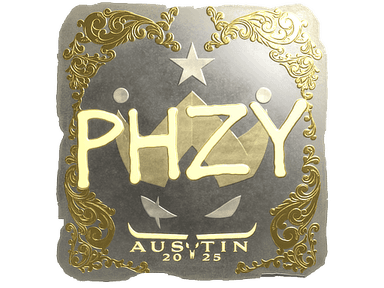 Sticker | phzy (Gold) | Austin 2025