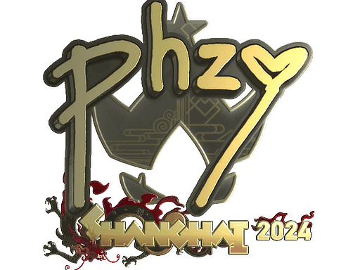 Sticker | phzy (Gold) | Shanghai 2024