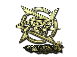 Sticker | Plopski (Gold) | Antwerp 2022