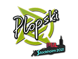 Sticker | Plopski | Stockholm 2021