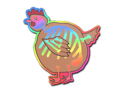 Sticker | Poorly Drawn Chicken (Holo)