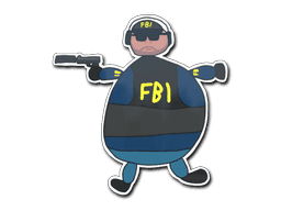 Sticker | Poorly Drawn FBI