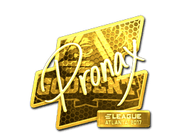 Sticker | pronax (Gold) | Atlanta 2017