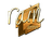 Sticker | rain (Gold) | Boston 2018