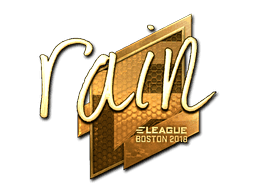 Sticker | rain (Gold) | Boston 2018