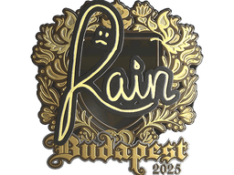 Sticker | rain (Gold) | Budapest 2025