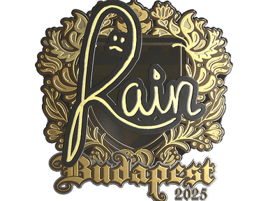Sticker | rain (Gold) | Budapest 2025