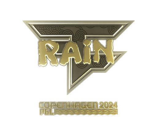 Sticker | rain (Gold) | Copenhagen 2024