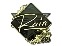 Sticker | rain (Gold) | Rio 2022