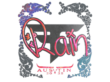 Sticker | rain (Holo) | Austin 2025