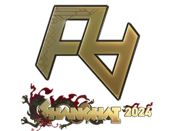 Sticker | Rare Atom (Gold) | Shanghai 2024