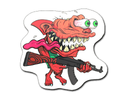 Sticker | Red Shark Shooter