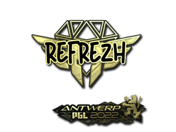 Sticker | refrezh (Gold) | Antwerp 2022