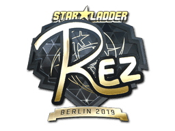 Sticker | REZ (Gold) | Berlin 2019