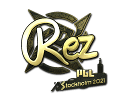 Sticker | REZ (Gold) | Stockholm 2021