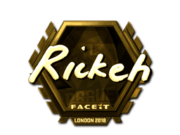 Sticker | Rickeh (Gold) | London 2018