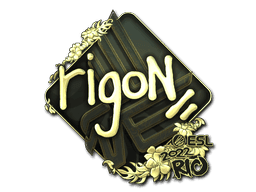 Sticker | rigoN (Gold) | Rio 2022