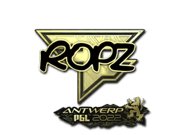 Sticker | ropz (Gold) | Antwerp 2022