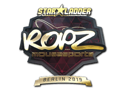 Sticker | ropz (Gold) | Berlin 2019