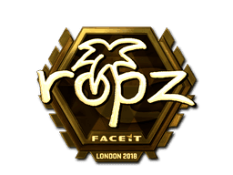 Sticker | ropz (Gold) | London 2018