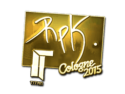 Sticker | RpK (Gold) | Cologne 2015