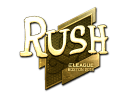 Sticker | RUSH (Gold) | Boston 2018