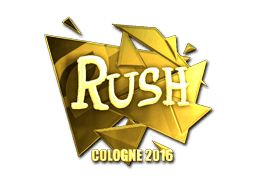 Sticker | RUSH (Gold) | Cologne 2016