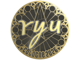 Sticker | ryu (Gold) | Cologne 2026