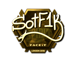 Sticker | S0tF1k (Gold) | London 2018